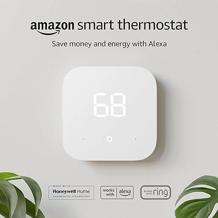 Amazon Smart Thermostat – Save money and energy - Works with Alexa and Ring - C-wire required | Amazon (US)