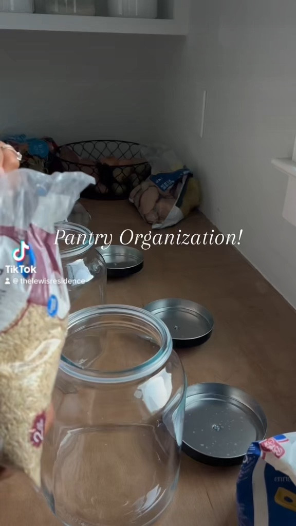 Pantry organization! We love these glass jars! 

#LTKhome #LTKfindsunder50