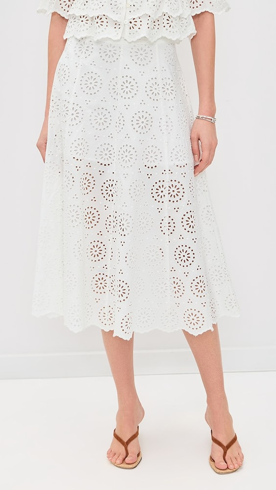 The Solstice Eyelet Skirt | Shopbop