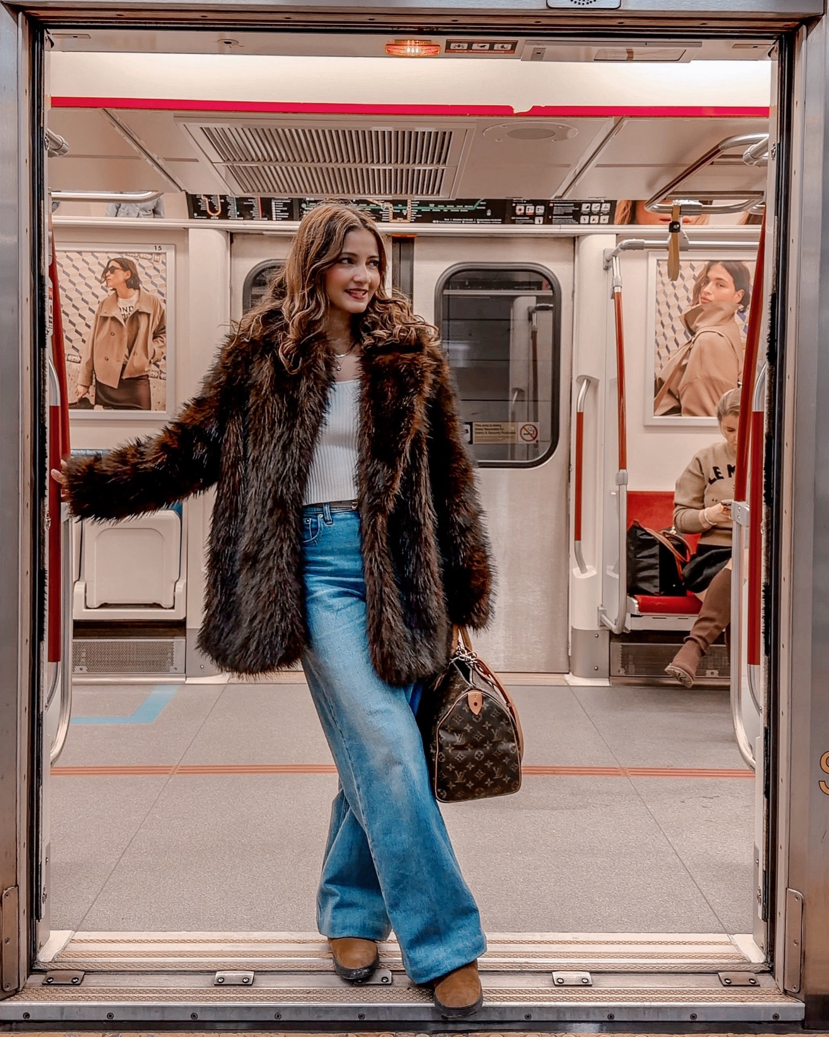 winter faux fur outfit spanx jeans louis vuitton speedy 30

#LTKcanada #LTKjeans #LTKwinter