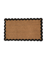 20x34 Scalloped Coir Mat | Marshalls