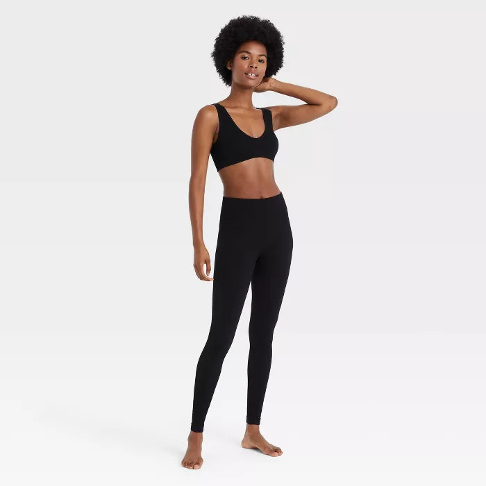 Women's Seamless Ribbed Leggings - Colsie™ | Target