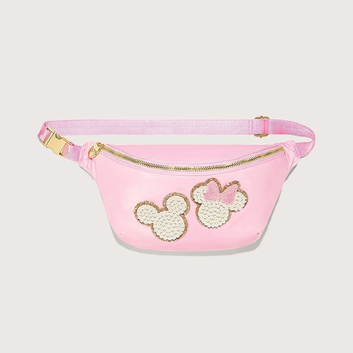 Pearl Disney Mickey & Minnie Mouse Jumbo Fanny Pack by Stoney Clover Lane Sky Glitter/Nylon | Stoney Clover Lane
