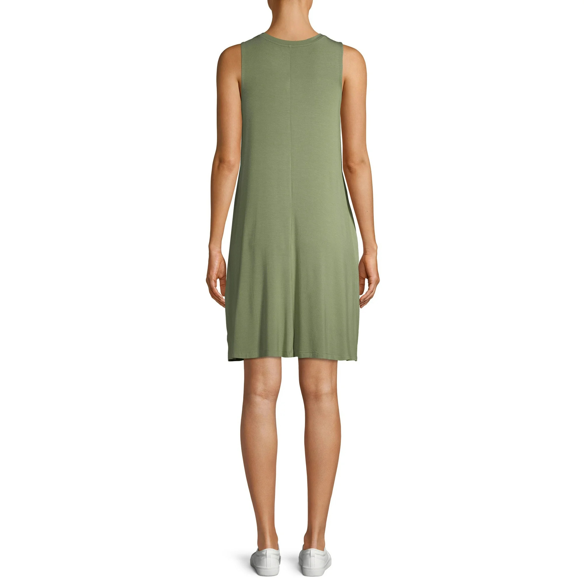 Time and Tru Women's Sleeveless Knit Dress | Walmart (US)