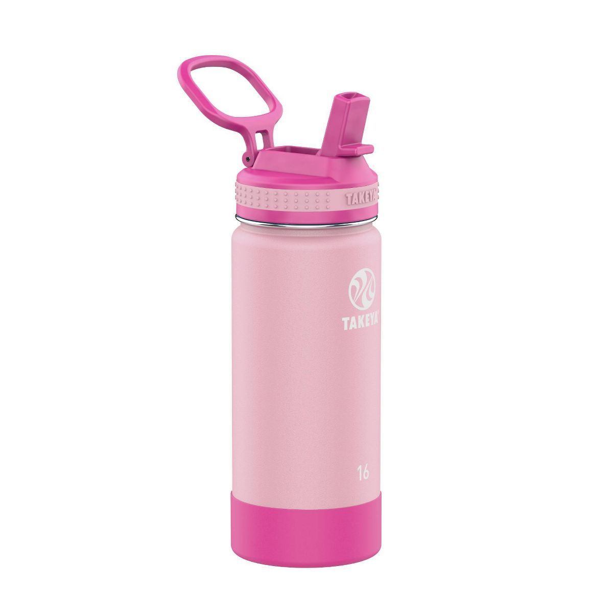 Takeya 16oz Actives Insulated Stainless Steel Kids' Water Bottle with Straw Lid | Target