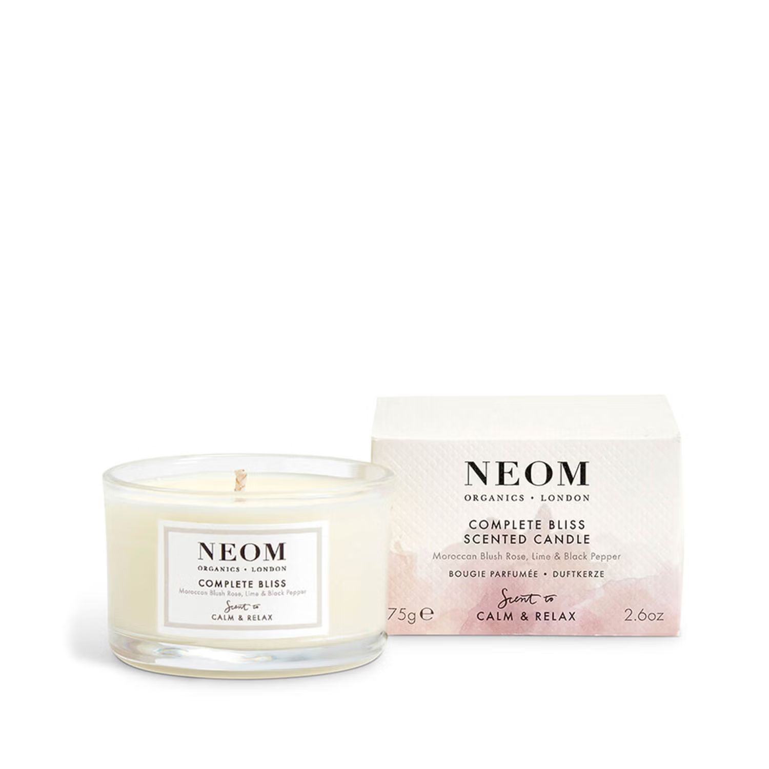 NEOM Organics Complete Bliss Travel Scented Candle | Look Fantastic (UK)
