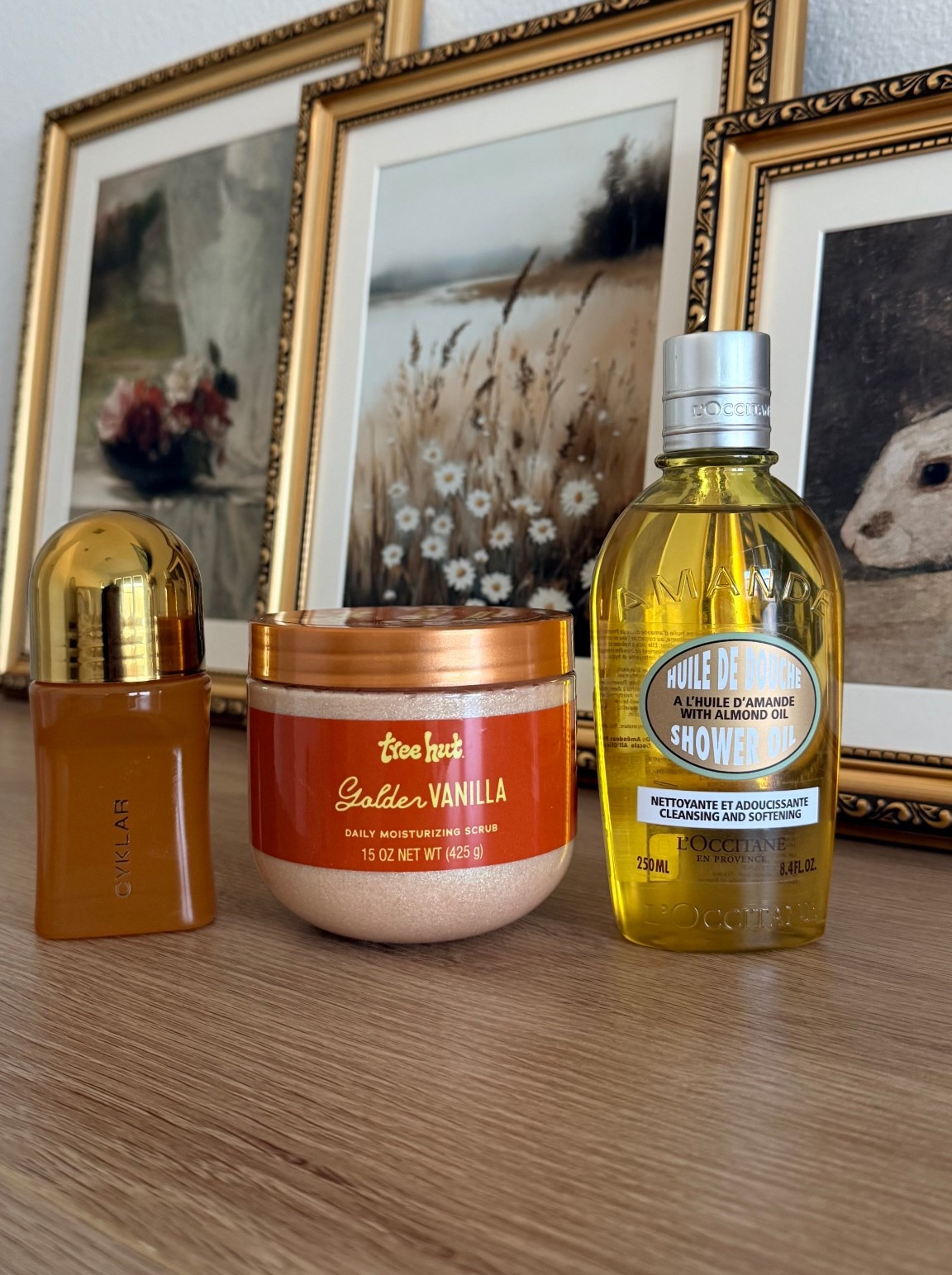 Hygiene Faves ! 
Yall this Cyklar deodorant 🫶🏾 it keeps me fresh , no aluminum and it lightens dark under arms fast! 

The tree hut golden vanilla scrub has small flecks of glitter in it which gives your skin a bronze glow and it smells so good!

I’m also on my second bottle of loccitane shower oil; easy way to keep my skin moisturized .

#LTKBeauty #LTKselfcare #LTKgrwm