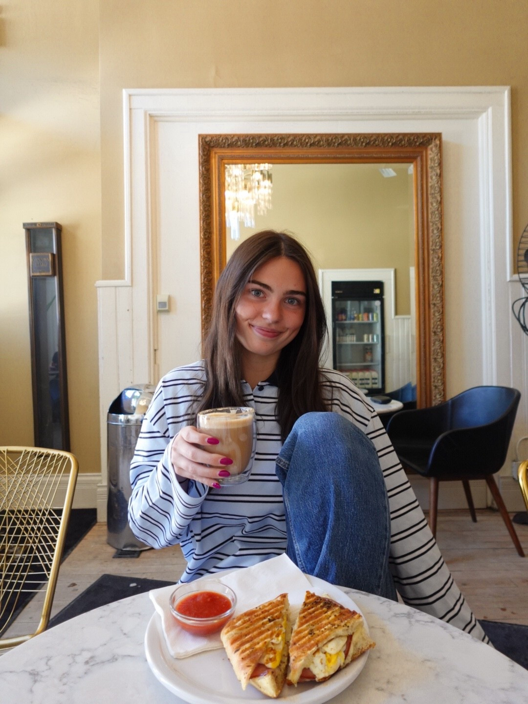 obsessed with this blue striped polo! 
wearing size: M

#LTKsummer #LTKcanada #LTKjeans