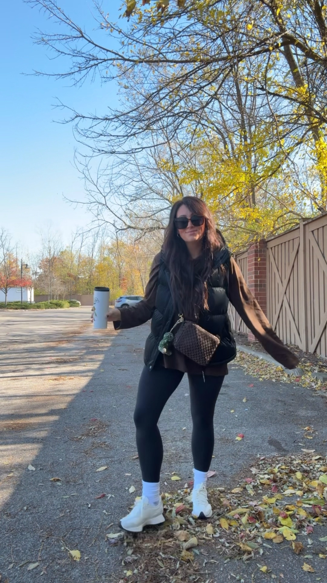 • large long sleeve for an oversized fit 
• medium vest 
• medium leggings 
• sneakers true to size 

#LTKStyleTip #LTKFindsUnder50 #LTKSeasonal