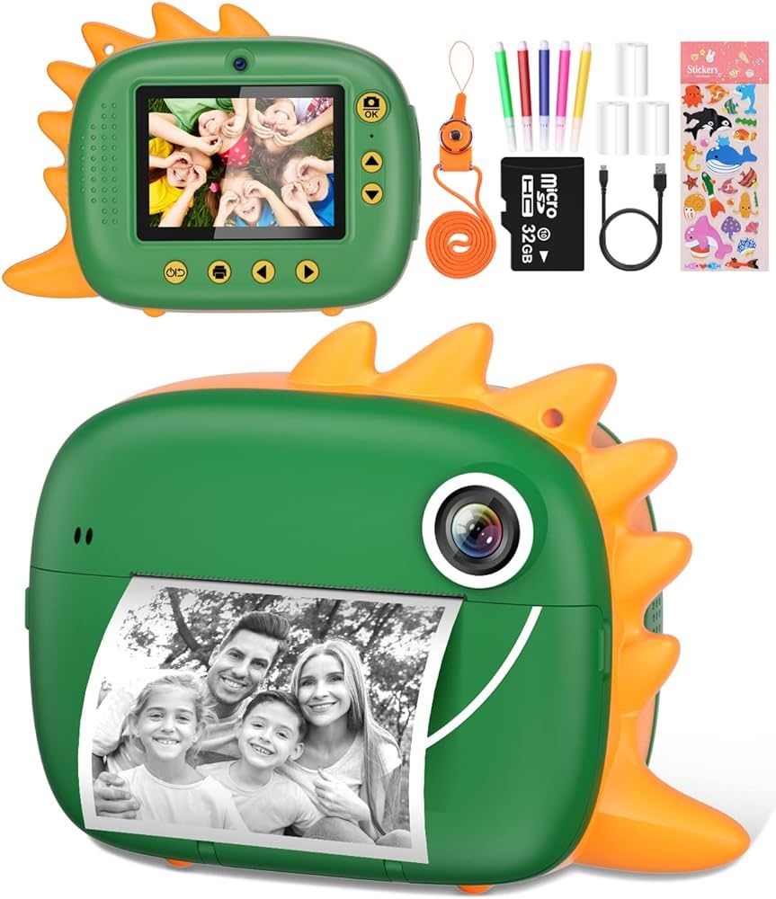 Kids Instant Camera for 3-12 Years Old Kids Toddlers Childrens Boys Girls Christmas Birthday Gift... | Amazon (US)