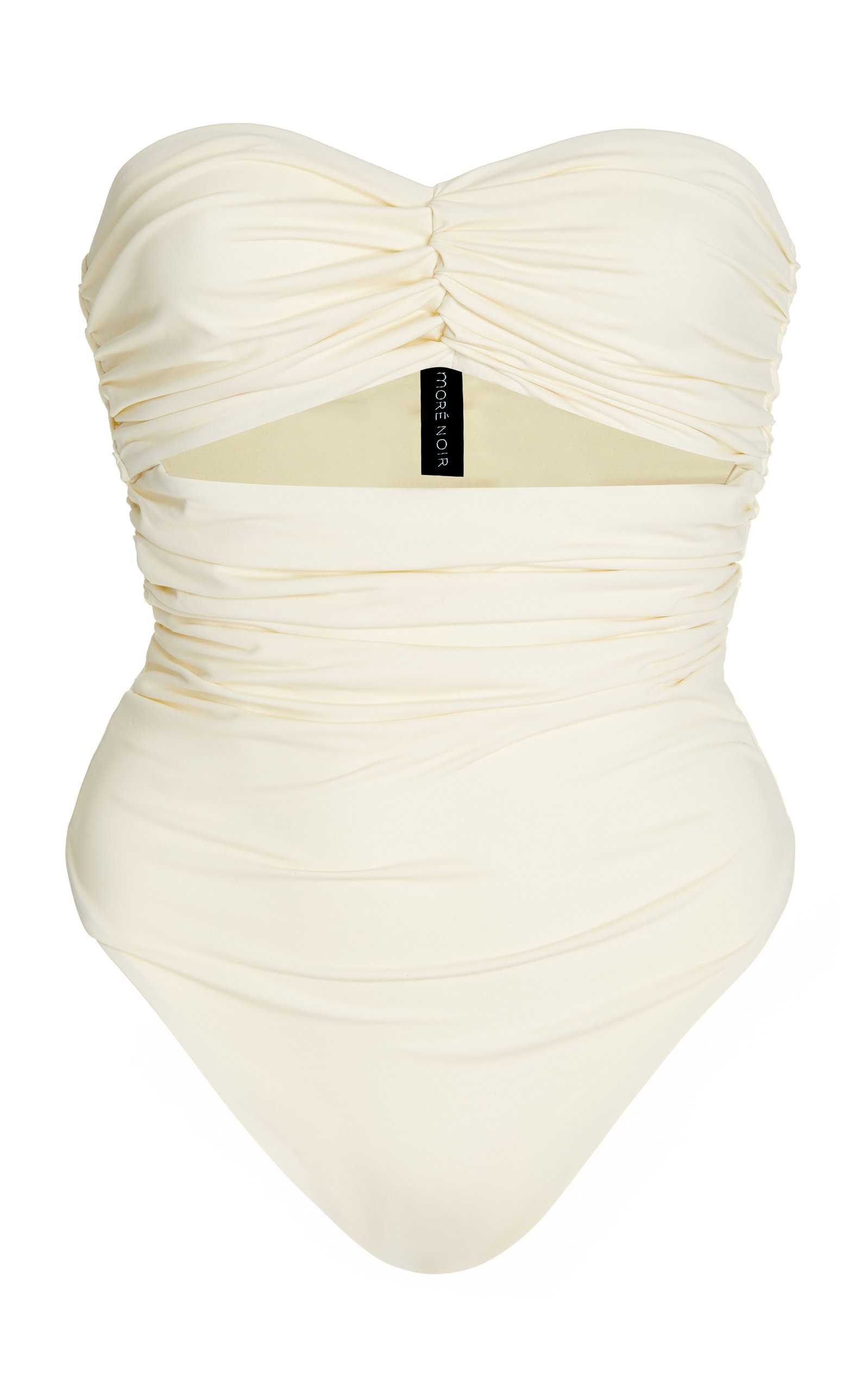Elevated Essentials Shirred Cutout One-Piece Swimsuit | Moda Operandi (Global)