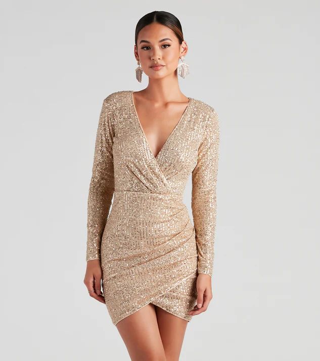 Chic Glow-Up Sequin Bodycon Dress | Windsor Stores