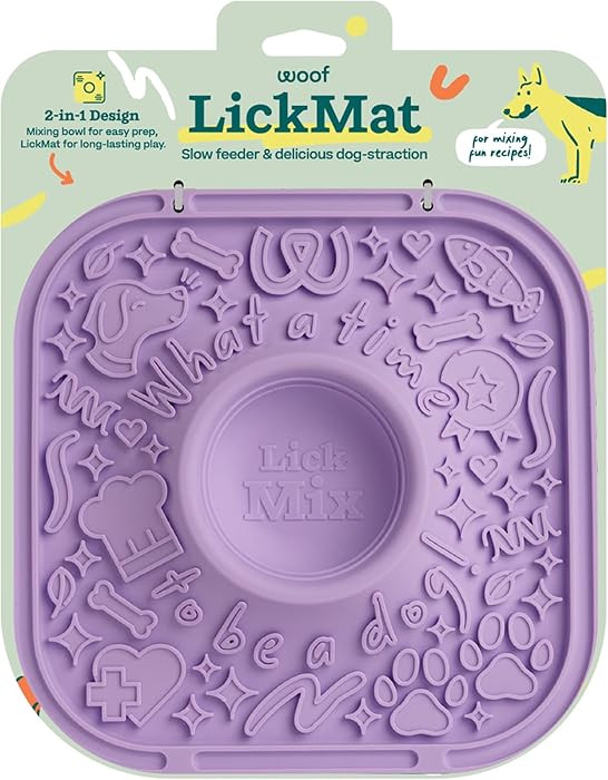 LickMat - Easy-to-Clean Lick Mat for Dogs - Slow Feeder Mat with Non-Slip Design - BPA-Free Silic... | Amazon (US)