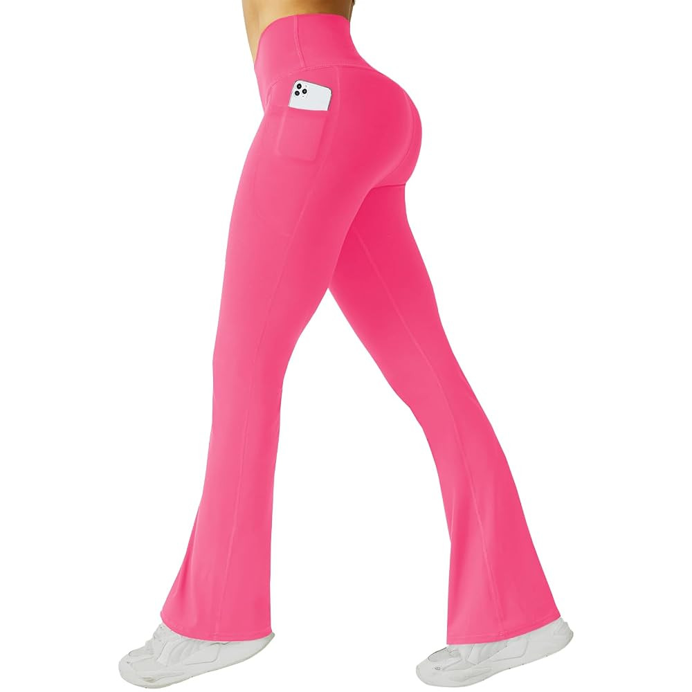 FireSwan Women's Flare Yoga Pants with Pockets High Waist Flared Leggings Bootcut Gym Workout Pan... | Amazon (US)