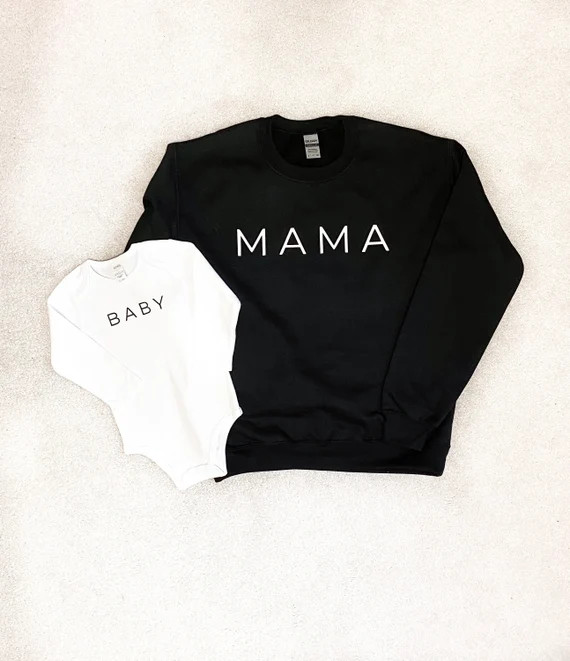 Mama Crewneck Family Sweater Custom Sweatshirt Gift for | Etsy Canada | Etsy (CAD)