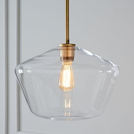 Sculptural Glass Geo Pendant - Large | West Elm (US)