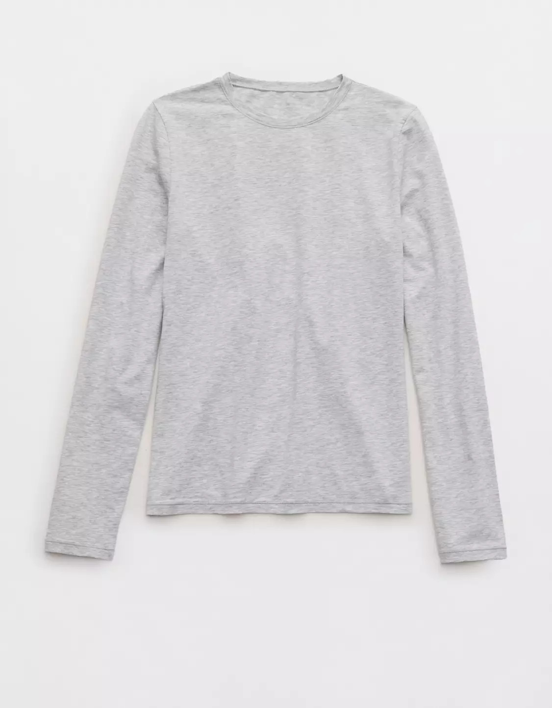 SMOOTHEZ Cotton Blend BESTEES Long Sleeve Crew T-Shirt | Aerie