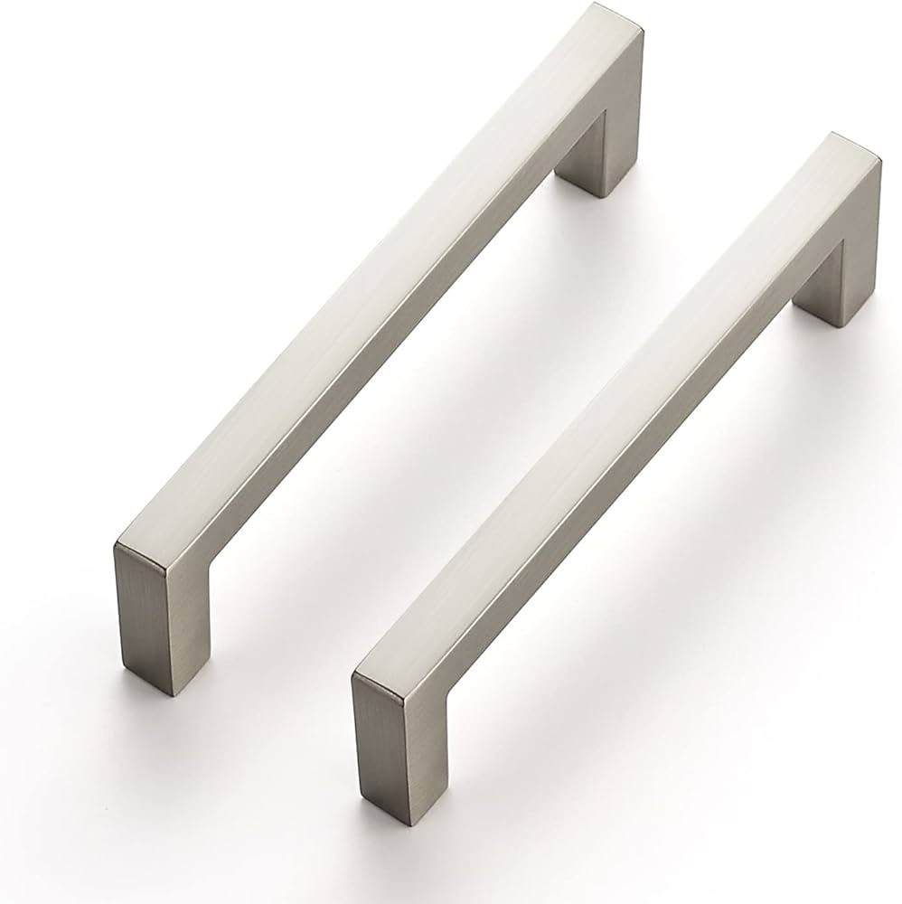 Ravinte 10 Pack Solid 3-3/4 Inch Center to Center Slim Square Bar Drawer Handles Cabinet Hardware... | Amazon (US)