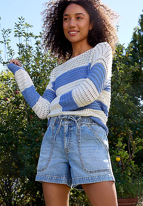 m jeans by maurices™ High Rise Medium Soft 5in Short | Maurices