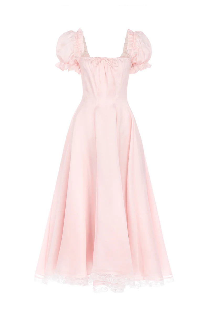 The Peach Fuzz Garden Party Dress | Selkie Collection