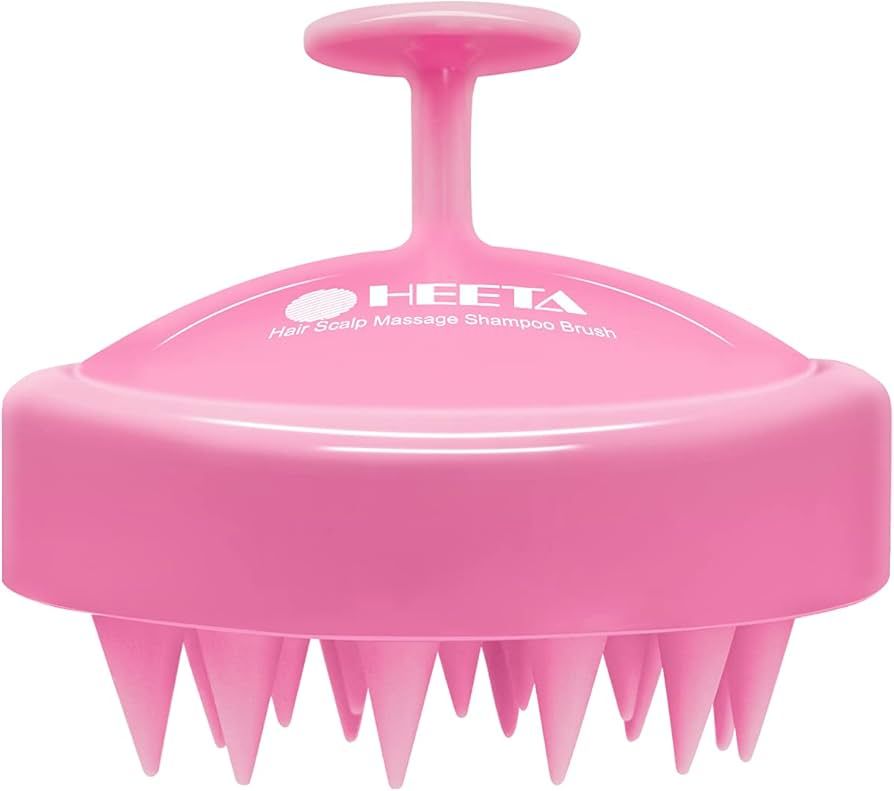 HEETA Hair Shampoo Brush, Scalp Care Hair Brush with Soft Silicone Scalp Massager (Pink) | Amazon (US)
