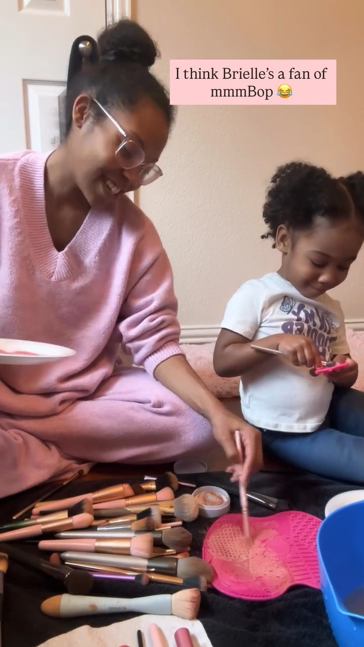 I think Brielle’s a fan of mmmBop 😂 Linked our relaxing at home outfits and my favorite makeup brush cleaning supplies + some of the brushes and sponges I use 🧼💕

#LTKBeauty #LTKKids #LTKmomlife