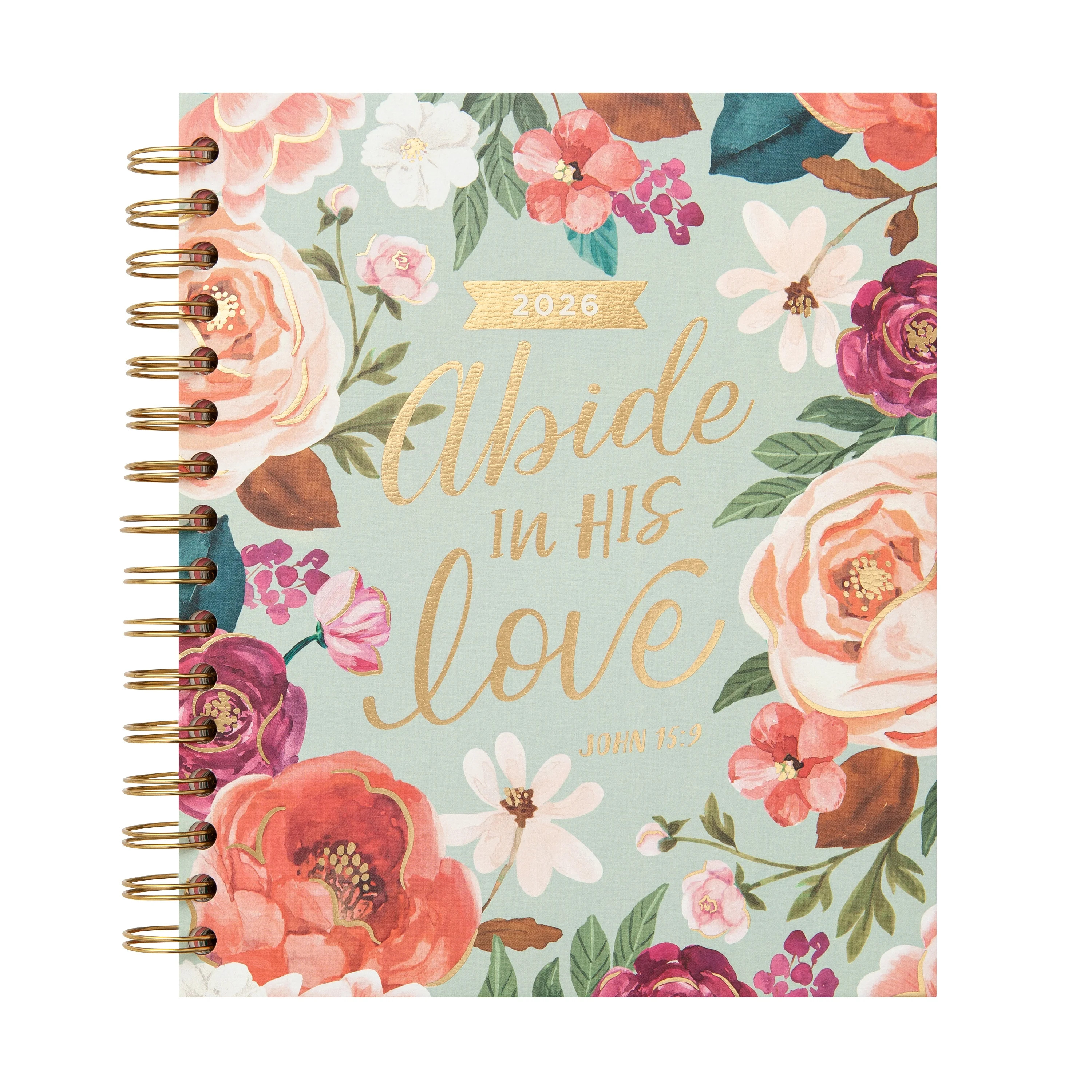 Mintgreen Monthly Weekly Medium (7.25"x 8.75") Sage Floral Scripture 15 Month Oct 2025-Dec 2026 | Walmart (US)