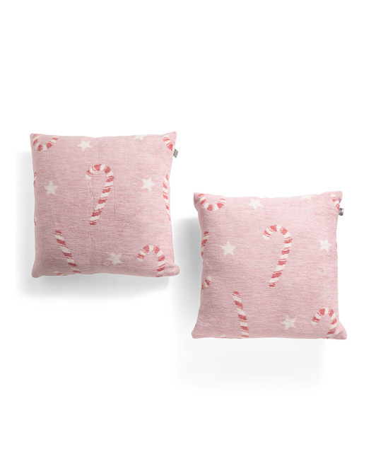 Made In Portugal 2pk 20x20 Candy Cane Pillows | TJ Maxx