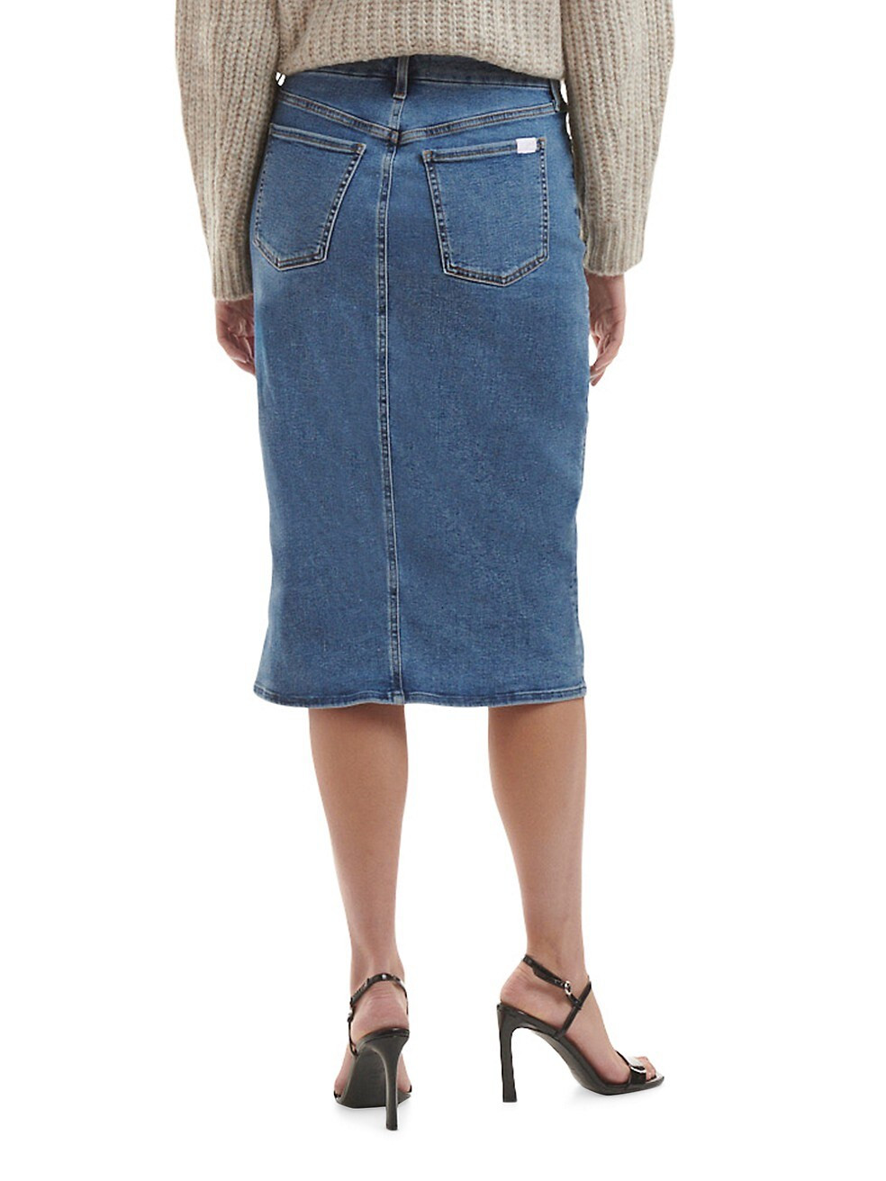 Le Disco Denim Pencil Skirt | Saks Fifth Avenue