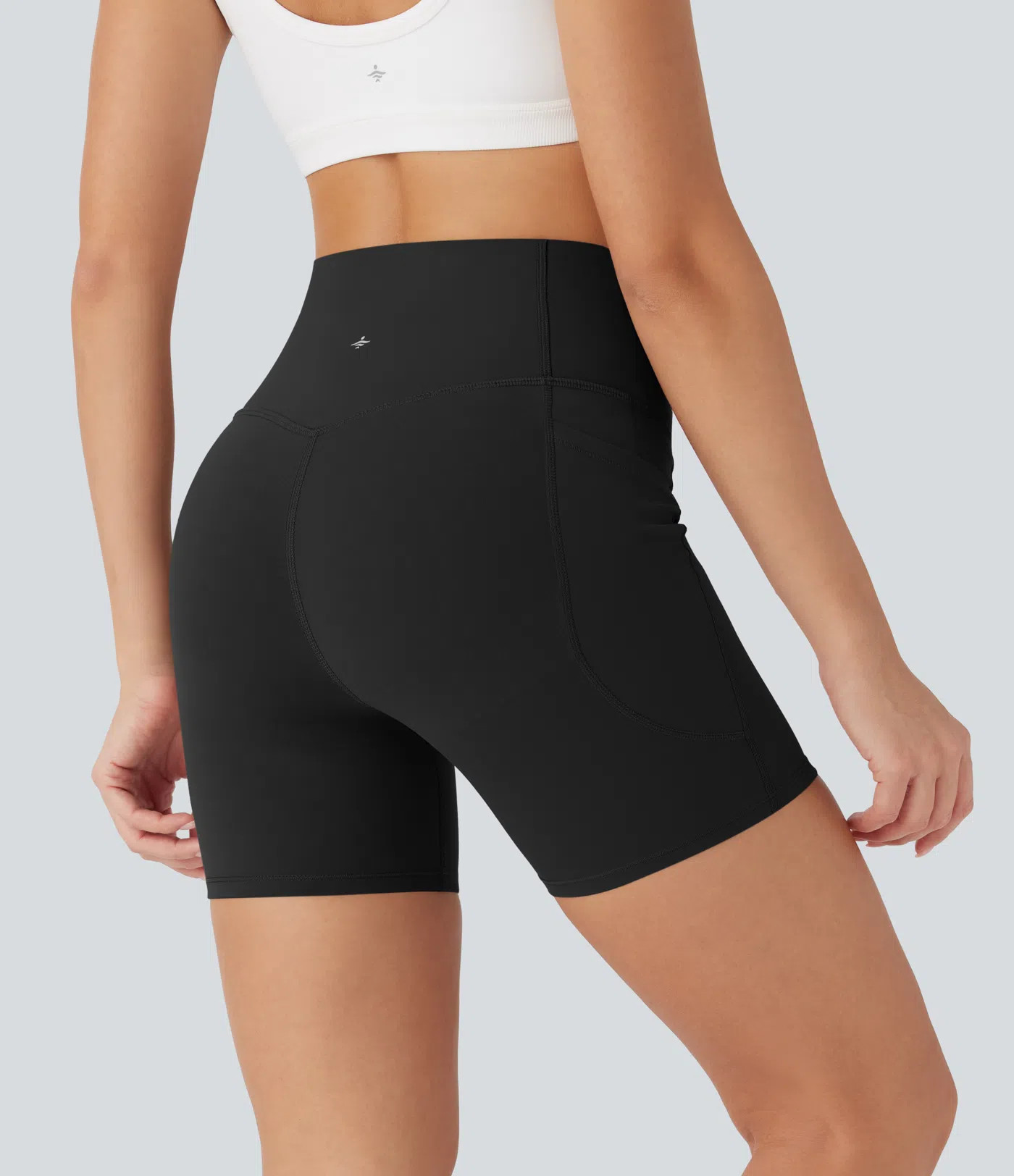 Halara UltraSculpt™ High Waisted Butt Lifting Tummy Control Pocket Shaping Training Biker Short... | HALARA