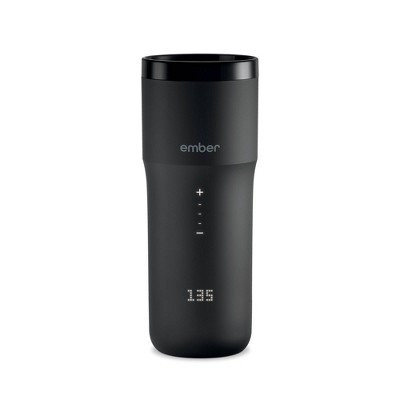Ember Travel Mug 2+ 12oz Temperature Control Smart Mug Black: Stainless Steel Tumbler with Lid, Hand Wash, Hot & Cold Use | Target