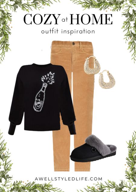I love a good evening at home, and this fun sweater from Loft would be perfect during the Holiday season. I paired it with the straight leg corduroy pants in this beautiful camel shade. I added a little bit of sparkle in the earrings, and the slippers are a must-have for cozy evenings.

#Loft #LoftFashion #LoftHoliday #HolidayOutfit #Amazon #AmazonFashion #Fashion #Fashionover50 #Fashionover60 #cozy #cozyoutfit #corduroy

#LTKsalealert #LTKstyletip #LTKSeasonal