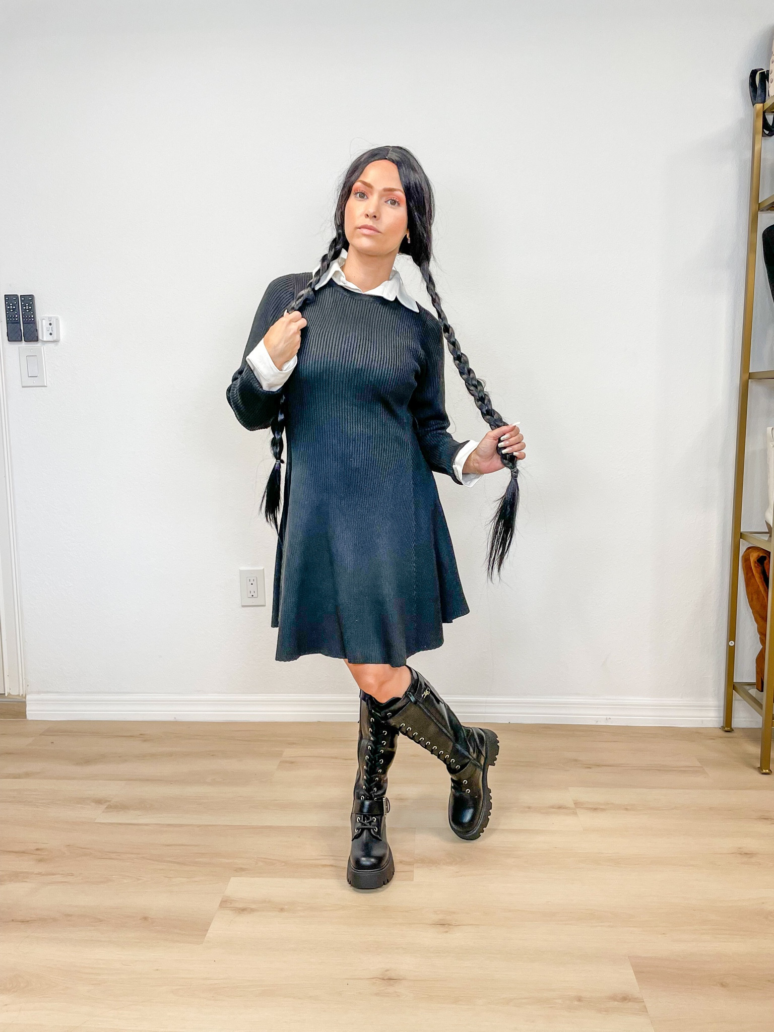 Wednesday Adams inspired halloween costume #halloween #costume #amazonfashion

#LTKStyleTip #LTKFindsUnder100 #LTKFindsUnder50