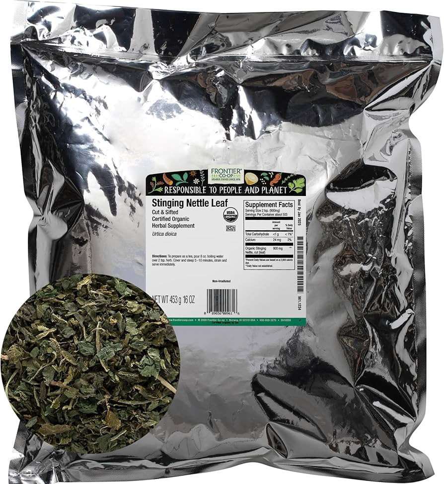 Frontier Co-op Organic Cut & Sifted Stinging Nettle Leaf 1lb | Amazon (US)