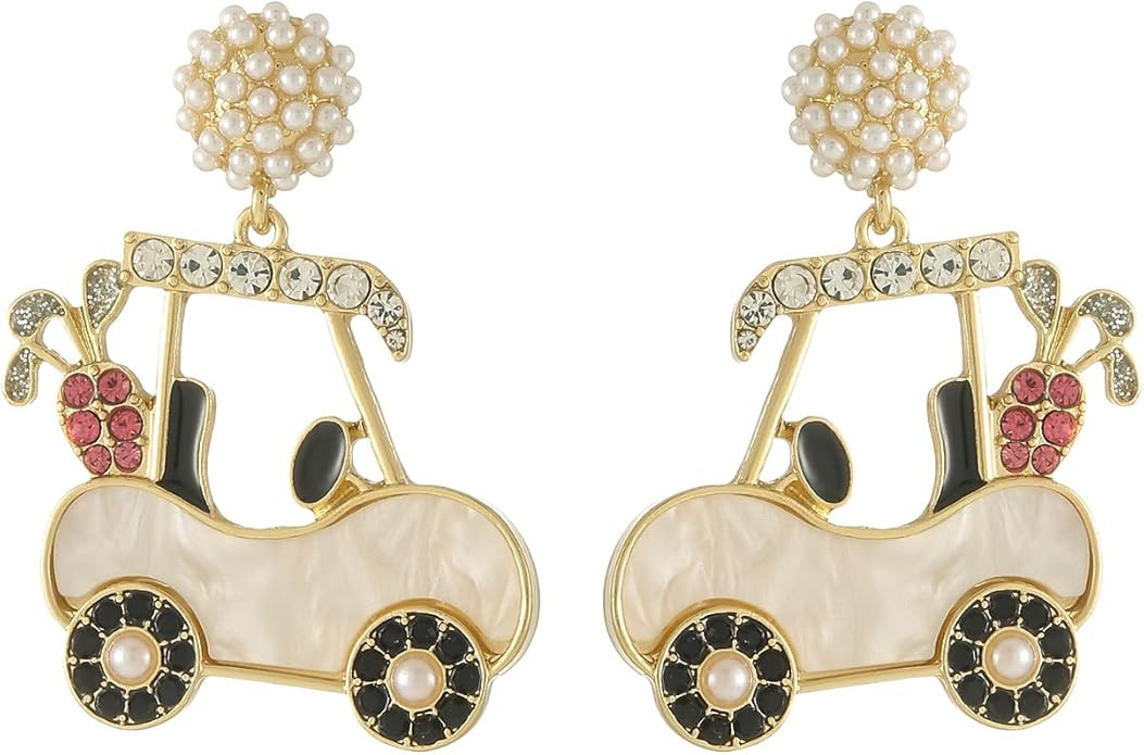 Madison Tyler Sport Earrings for Women | Golf Carts Pickleball Football Tennis I love Rugby Earri... | Amazon (US)