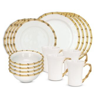 Bamboo 16 Piece Dinnerware Set, Service for 4 | Bloomingdale's (US)