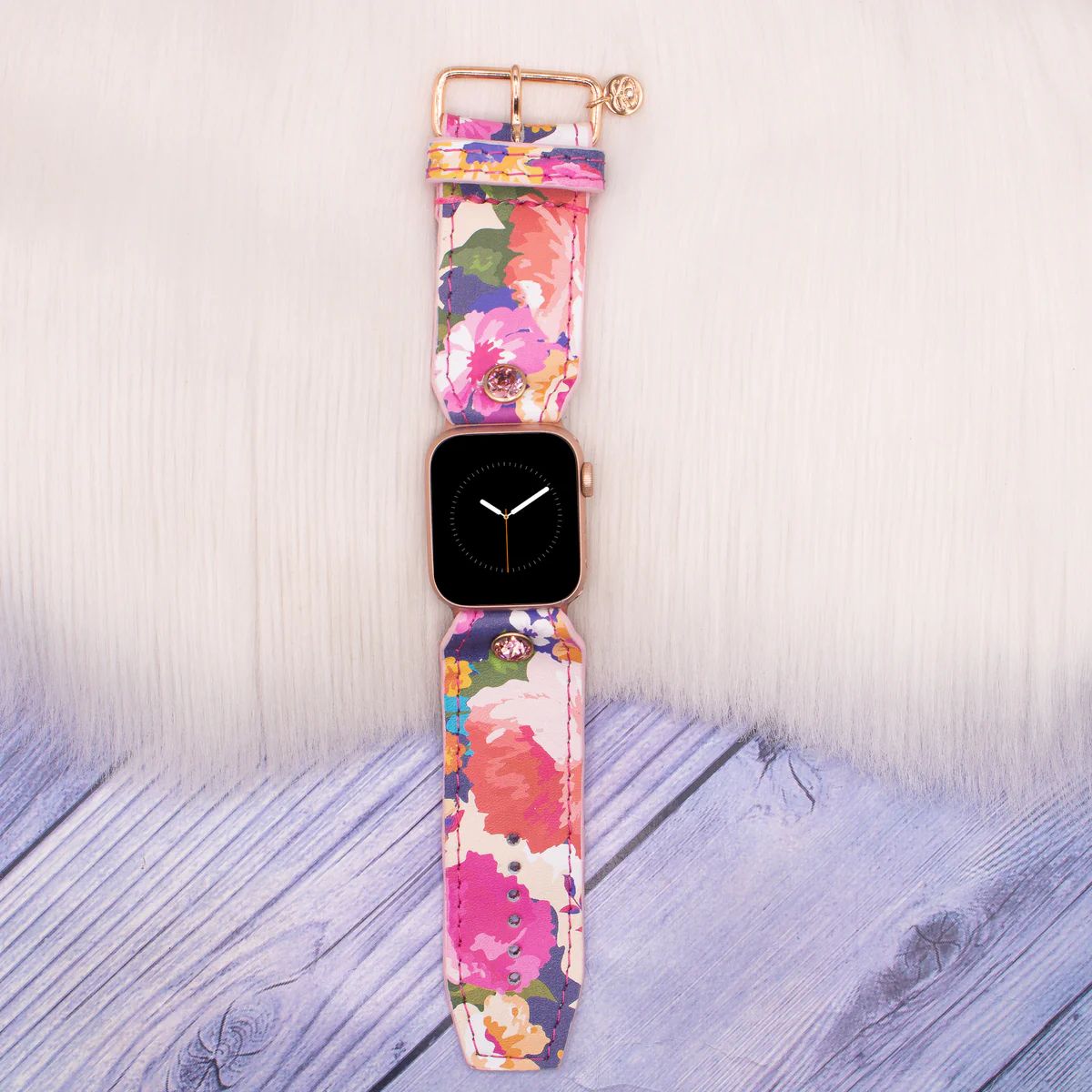 Vintage - Luxe Floral Delight Customizable Watchband | Spark*l
