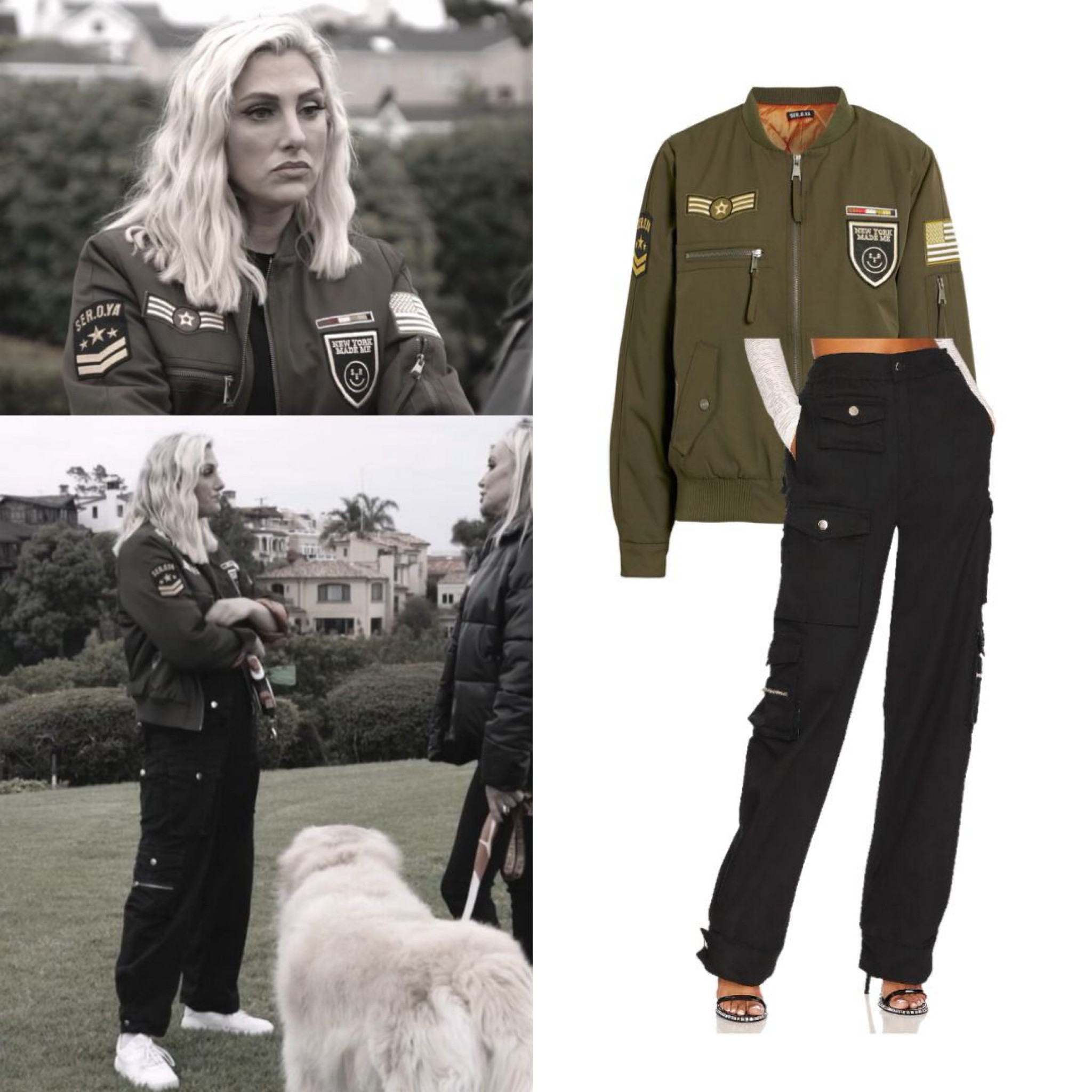Gina Kirschenheiter’s Patch Jacket & Cargo Pants 