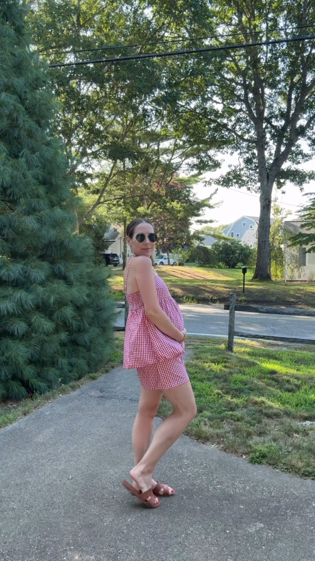 The cutest maternity shorts and cami set from Amazon! So comfortable, the shorts give plenty of room for the bump with an elastic waistband, and high waisted. The peplum top gives the perfect flow and makes this maternity outfit look polished and adorable, not frumpy at all! Comes in a handful of gingham colorways, and can easily be worn for pregnancy and beyond!

#LTKgrwm #LTKdayinmylife #LTKBump