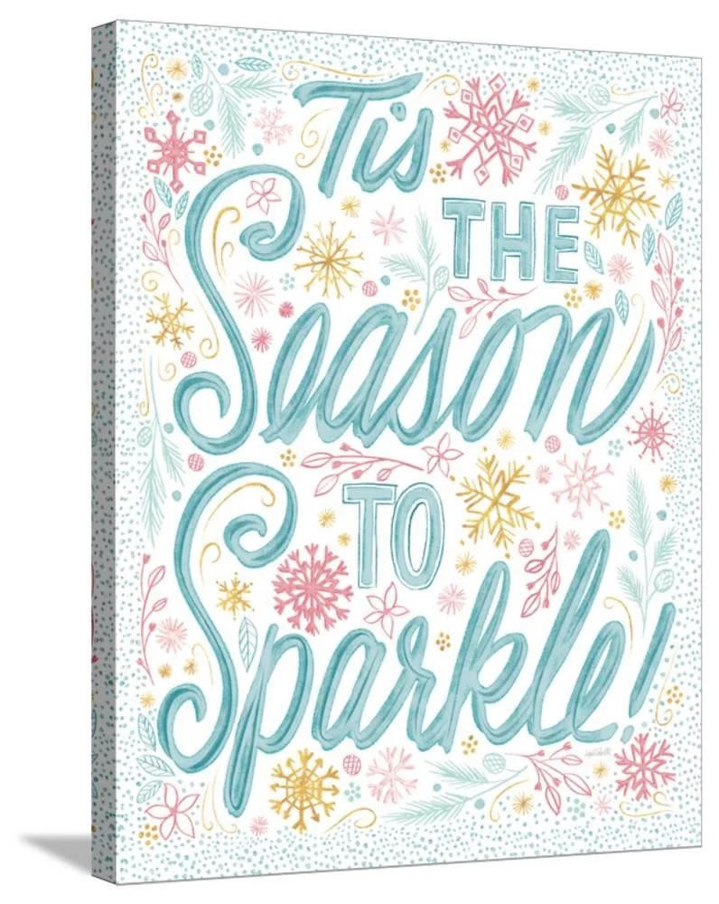 Season to Sparkle I Bright, Gallery-wrapped Canvas Print Wall Art by Anne Tavoletti, 24x32 | Walmart (US)