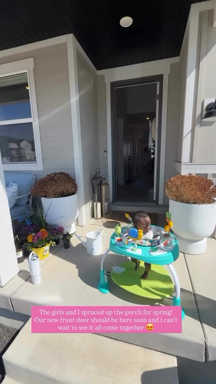 Porch refresh! These exact planters I found at home goods, but I linked similar below!

#LTKvlog #LTKootd #LTKHome