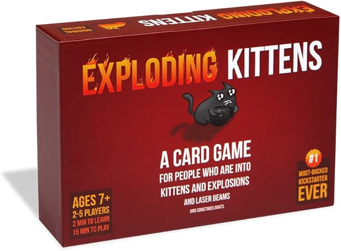 Exploding Kittens Original Edition - Card Games for Adults Teens & Kids - Fun Family Games - A Ru... | Amazon (US)
