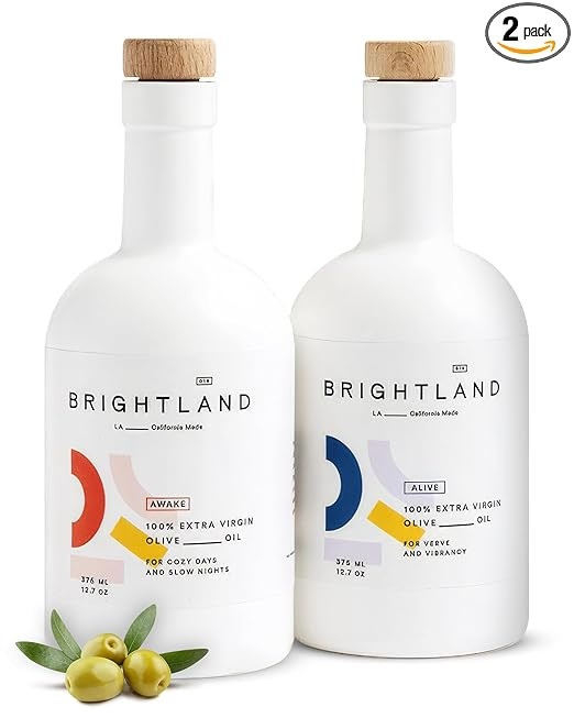 Brightland California Extra Virgin Olive Oils, The Duo – First Cold-Pressed Made with Early-Har... | Amazon (US)