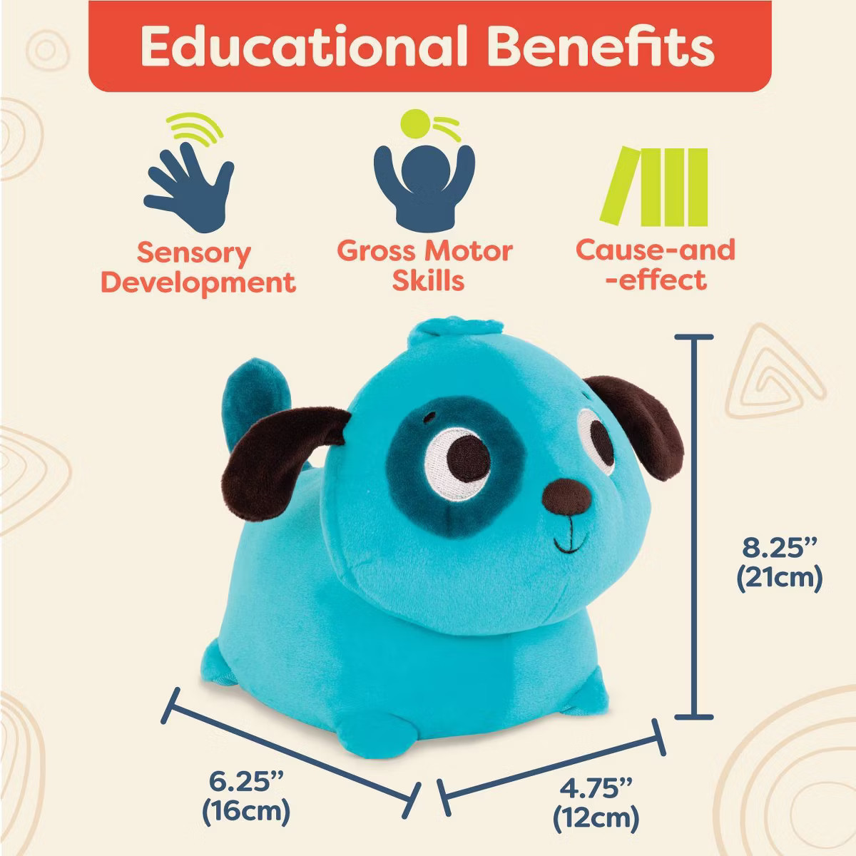 B. toys Interactive Stuffed Animal Dog Wobble 'n' Go - Woofer | Target