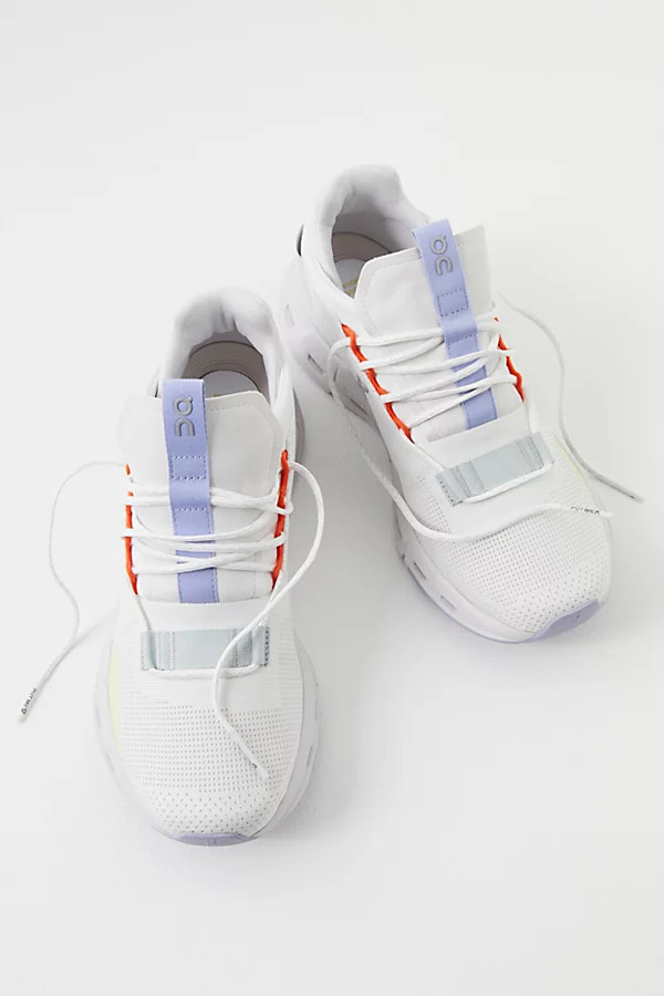 On Cloudnova Sneakers by On at Free People, White / Glacier, US 5 | Free People (Global - UK&FR Excluded)