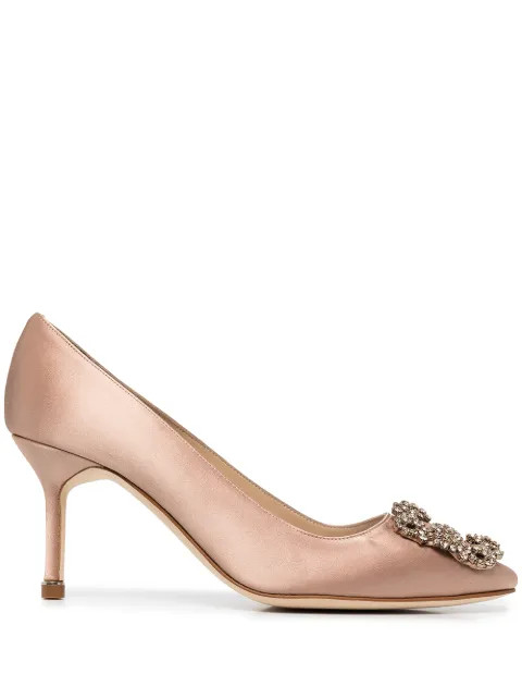 Hangisi crystal-embellished 70mm pumps | Farfetch (US)