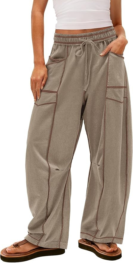 Yanekop Women's Baggy Wide Leg Palazzo Pants | Amazon (US)