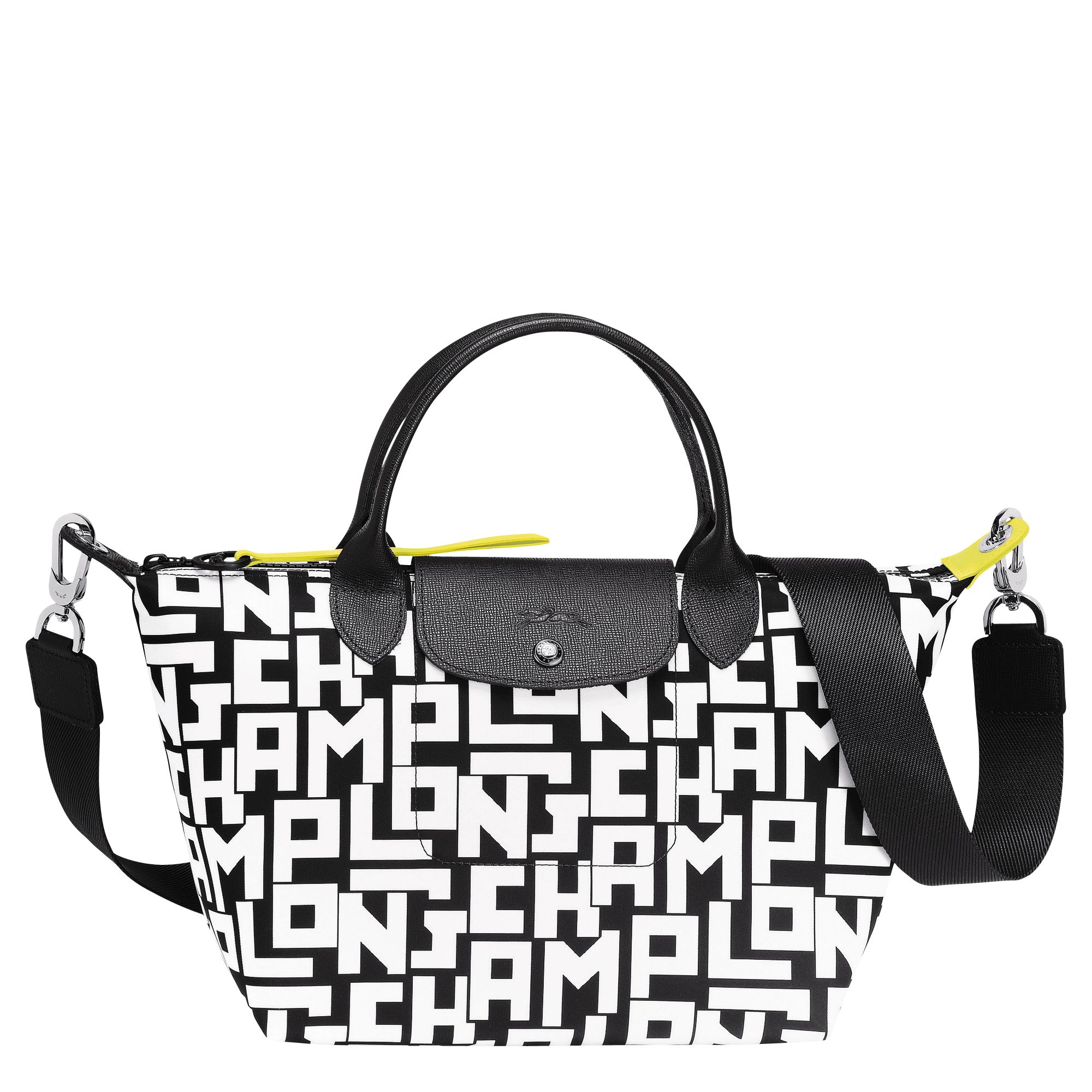 Le Pliage LGP Tas met handgreep aan de bovenkant S Zwart/wit - Canvas (L1512412067) | Longchamp N... | Longchamp