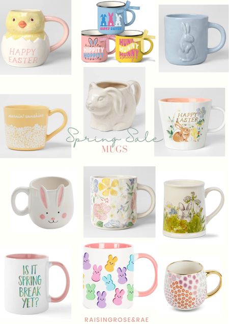 Easter Mugs 🐇 #easter #eastermugs #spring #holidaymugs #bunny #bunnymugs 

#LTKhome #LTKSpringSale #LTKSeasonal