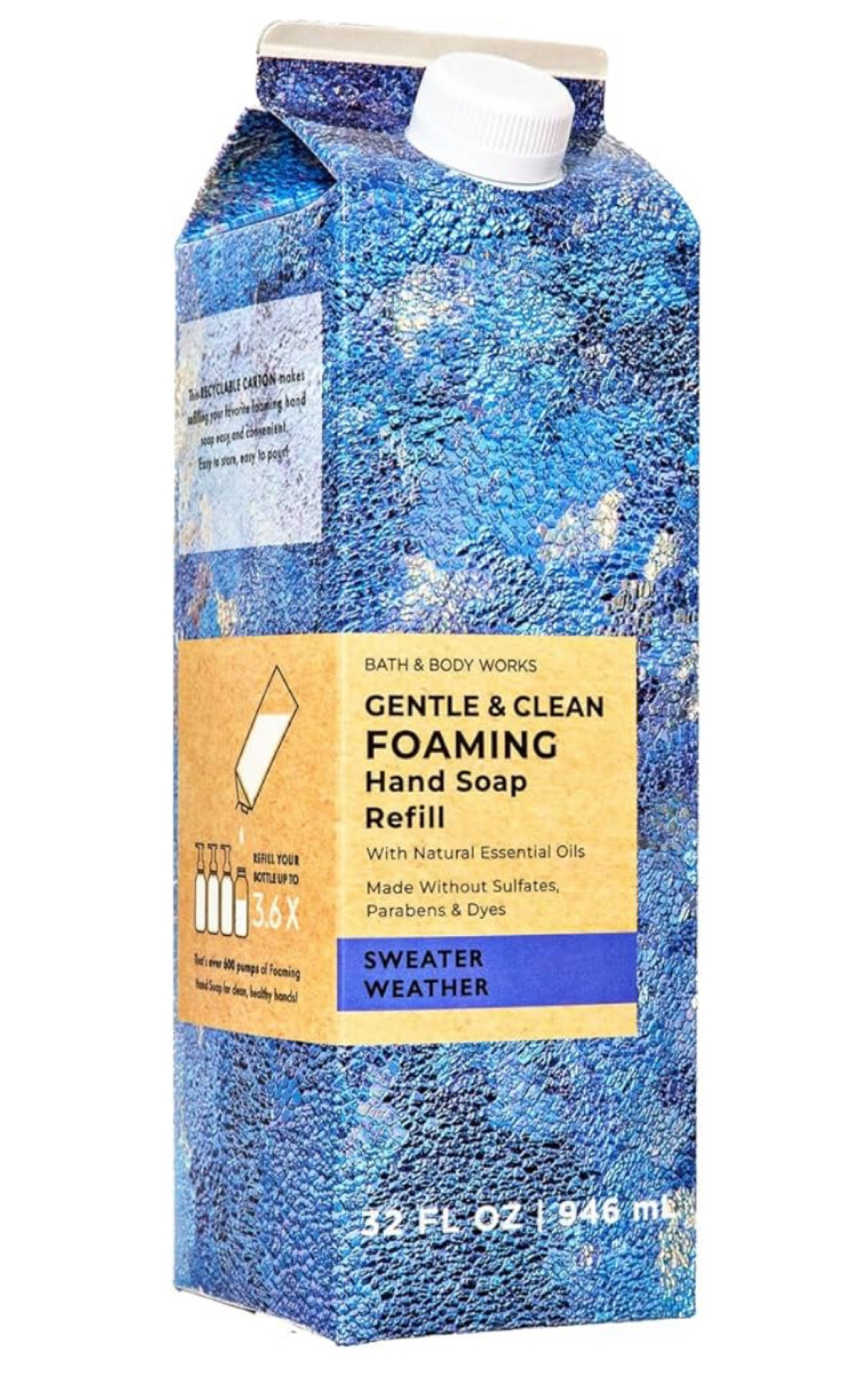 Bath + Body Works Sweater Weather Soap Refill - XL Size - 32 ounce Fall Foaming Hand Soap Refill - Compatible with all Bath & Body Works Gentle Foaming Hand Soap Bottles

#LTKSeasonal #LTKHome